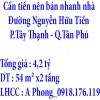 Cần tiền nên bán nhanh nhà Đường Nguyễn Hữu Tiến, Phường Tây Thạnh, quận Tân Phú, TP.Hồ Chí Minh