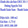 Chính chủ cần bán căn chung cư ở H1-3 Đường Nguyễn Trãi - Phường Thanh Xuân Nam - Quận Thanh Xuân - Hà Nội