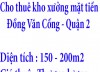 Cho thuê kho xưởng mặt tiền Đồng Văn Cống Quận 2