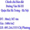 Chính chủ Bán đất Đường Vân Hồ III, Quận Hai Bà Trưng, Thành phố Hà Nội