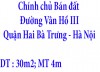 Chính chủ Bán đất Đường Vân Hồ III, Quận Hai Bà Trưng, Thành phố Hà Nội