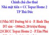 Chính chủ cho thuê Nhà mặt tiền + Chung cư Topaz Home 2 Tp Thủ Đức