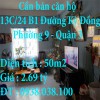 Cần bán căn hộ 13C/24 B1 Đường Kỳ Đồng - Phường 9 - Quận 3 - TP.Hồ Chí Minh