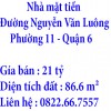 Nhà mặt tiền Đường Nguyễn Văn Luông Phường 11 Quận 6