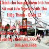 Chính chủ bán nhà hẻm ô tô 5m sát mặt tiền Nguyễn Ảnh Thủ,Hiệp Thành, Quận 12