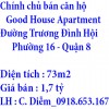 Chính chủ bán căn hộ Good House Apartment Đường Trương Đình Hội, Phường 16, Quận 8, TP.HCM