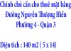 Chính chủ cần cho thuê mặt bằng tầng trệt và lầu ở Đường Nguyễn Thượng Hiền, Phường 4, Quận 3, TP.HCM